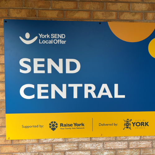 SEND Central sign