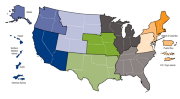 Map of Center for States Regions