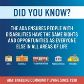 ADA ensures people with disabilities same rights and opportunities as everyone else