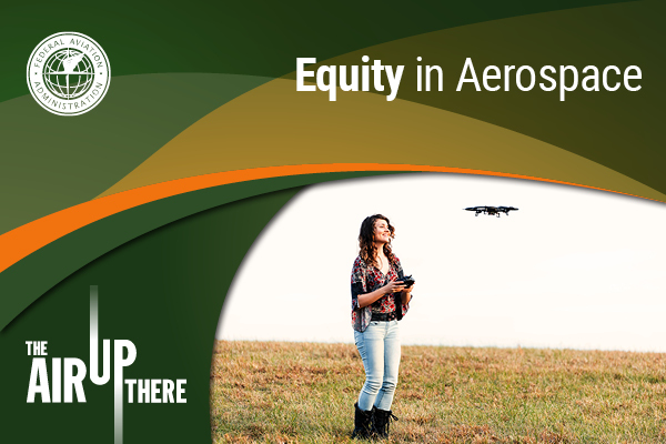 The Air Up There Podcast Banner for Equity in Aviation Episode