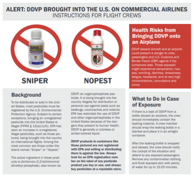 Screenshot of EPA DDVP Fact Sheets