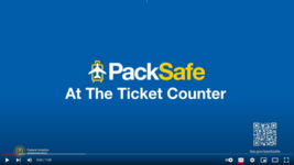 packsafe at the ticket counter