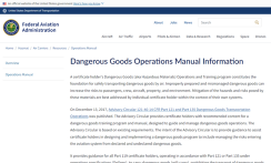 dangerous good operations manual