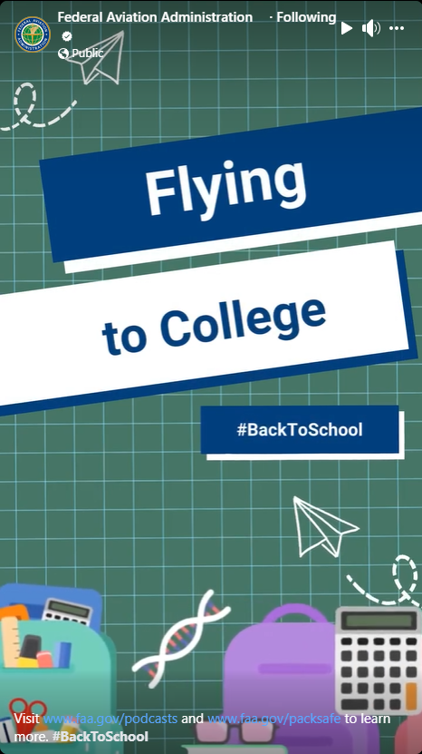 Flying to College