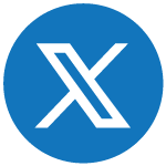 x blue icon