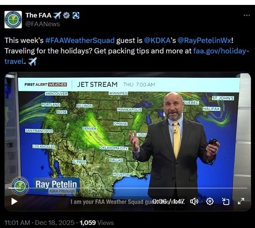 Guest weather forecaster