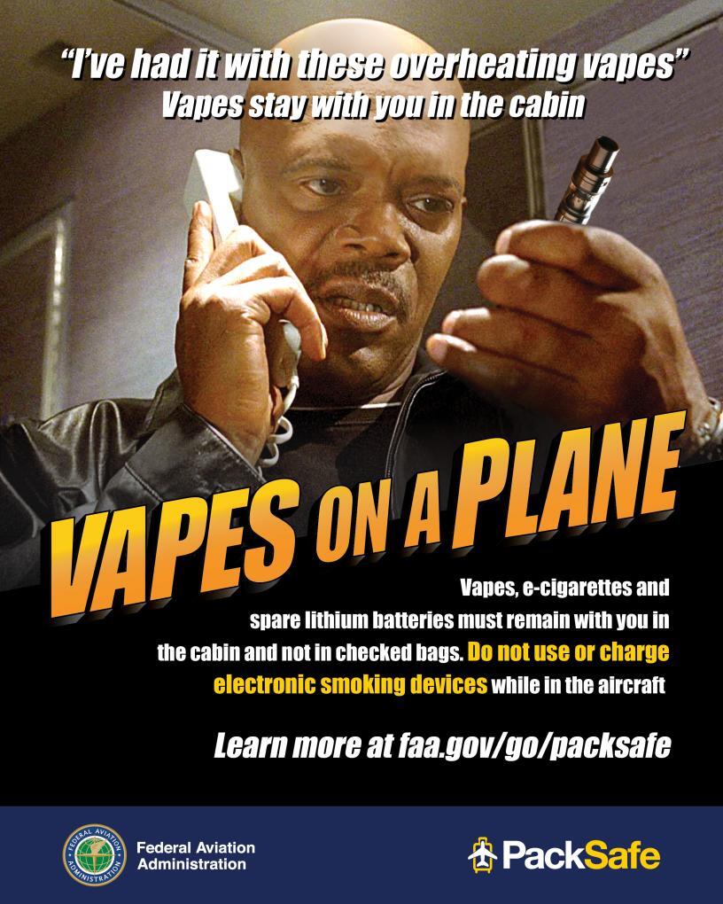 Vapes on a Plane