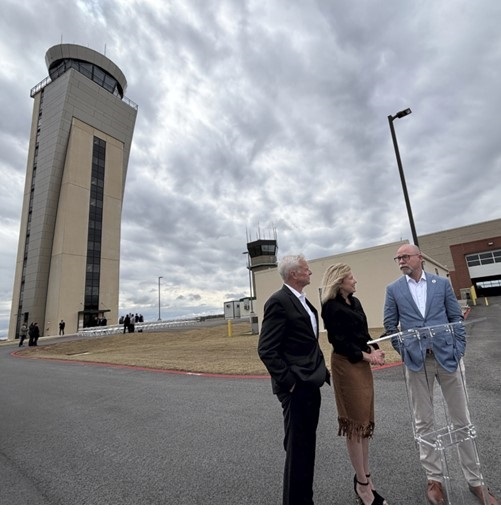 Administrator Bedford in Arkansas at the new tower
