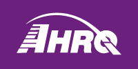 AHRQ logo white_purpleBG