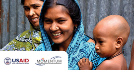 photo with a woman and her two kids