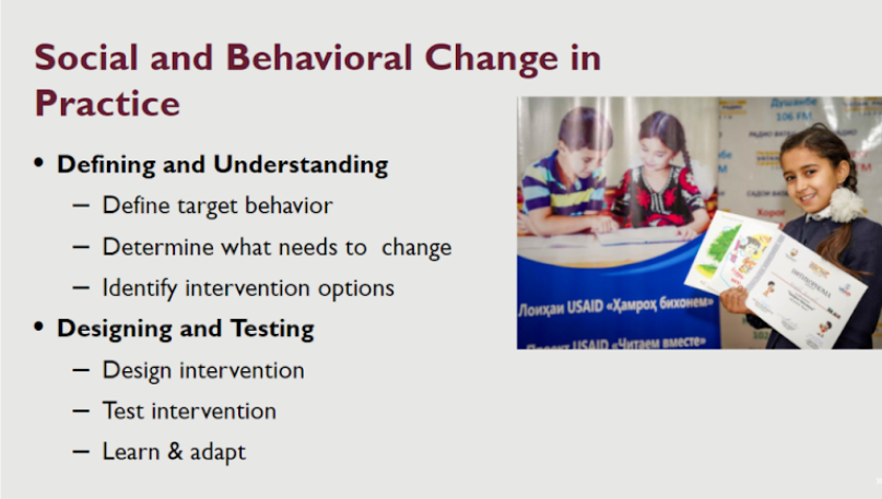 Social and behavior change graphic