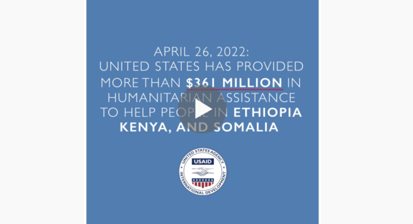 USAID Administrator Power calls attention to the historic drought in Ethiopia, Kenya, and Somalia.