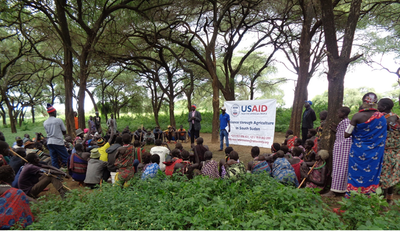 A community engagement session in Kapoeta North