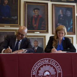 Morehouse MOU signing