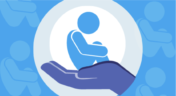 Safeguarding Graphic of child being held in hand