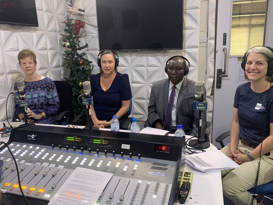 From left: USAID Mission Director Kate Crawford, USAID Senior Advisor Education Wendy Wheaton