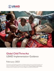 Thumbnail image of the Global Child Thrive Act Implementation Guidance Cover Page