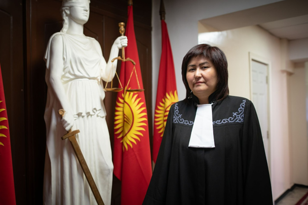 Judge Jamila Sapieva, of Bishkek City Court in Kyrgyzstan