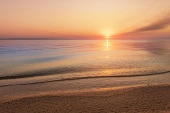 Sunset on the Libyan coast.