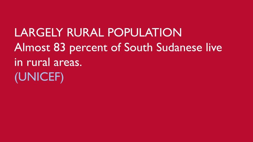 83 percent rural