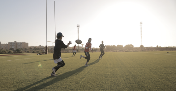 Libyan Women's Rugby Team Practices