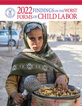 The cover of the Department of Labor's annual flagship report on international child labor.