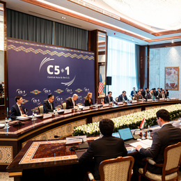 USAID Administrator Samantha Power attends the C5+1 Regional Connectivity Ministerial in Samarkand, Uzbekistan