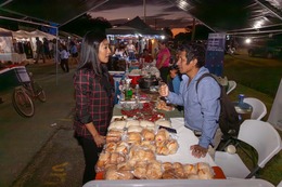 U.S. Ambassador Michelle Kwan visits the Belmopan Night Market