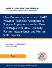 Report Cover for Audit of USAID's NPI