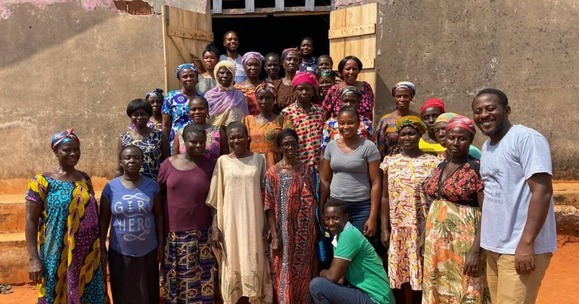 Attendees of a meeting with the farmers’ association in the Ahafo region in Ghana, during a data collection phase on selected indigenous vegetables.