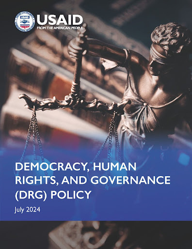 Cover of the USAID DRG Policy July 2024