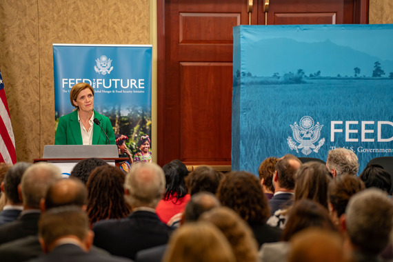 USAID Administrator Samantha Power speaks at the Feed the Future Accelerator Launch Event.