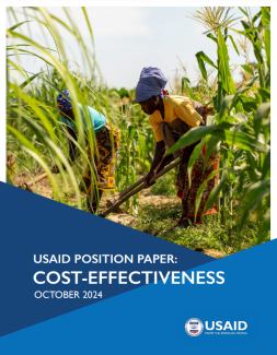 Cover image of USAID's Cost-Effectiveness Position Paper