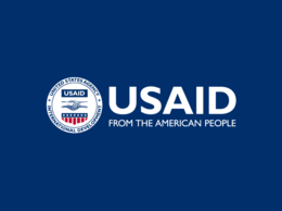 USAID Logo on navy background including the USAID emblem and the words "USAID from the American People"