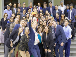 Administrator Power with Peruvian FSN posing for a group selfie photo