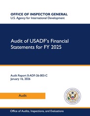 USADF FY 25 Financial Statement