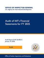 IAF FY 25 Financial Statement
