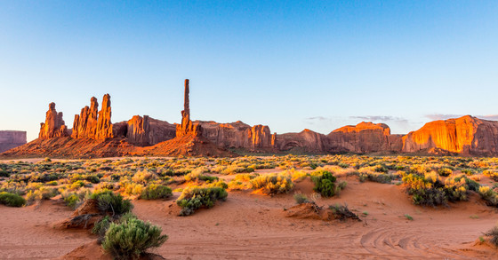 Sunrise at Monument Valley Navajo Tribal Park