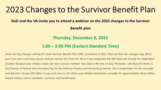 Webinar: 2023 Changes to SBP