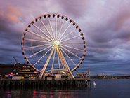 Image of the Seattle Wheel on Elliot Bay