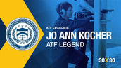 Title slide showing Jo Ann Kocher aiming a gun