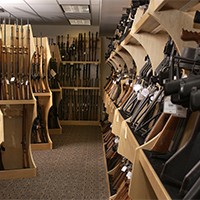 Collected guns at the national gun vault