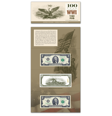 WWI 100th Commemorative $2 Collection