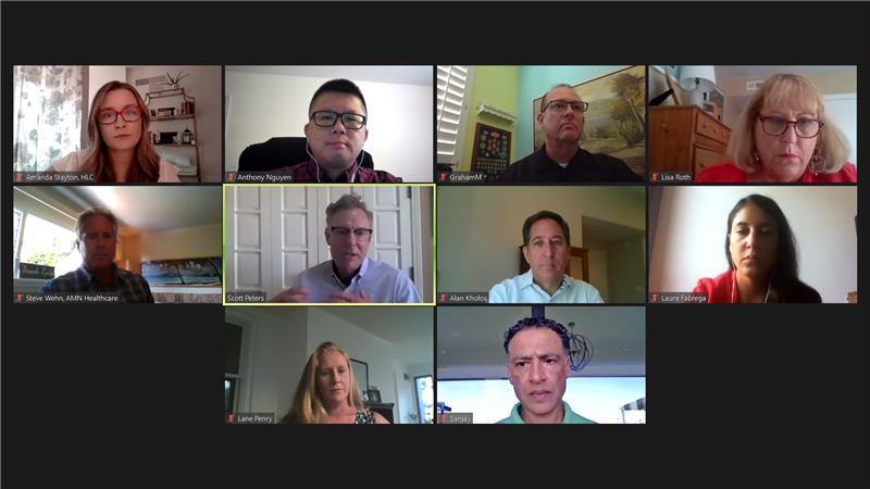 healthcare leadership meeting