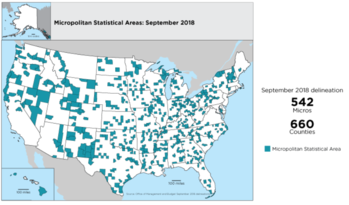 Micropolitan Statistical Areas Infographic