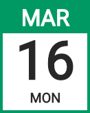 Monday, March 16, 2020