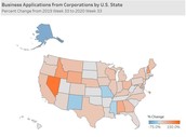 Business Applications from Corporations by State
