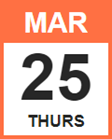 Thursday, March 25, 2021