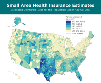 Small Area Health Insurance Estimates: 2019