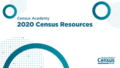 Census Academy: 2020 Census Resources